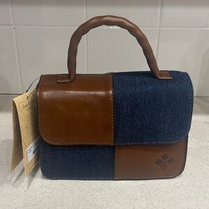 Patricia Nash Leather Garnet Colorblock Crossbody